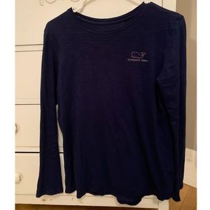 Girls navy vineyard vines long sleeve top